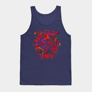 geometric lion Tank Top